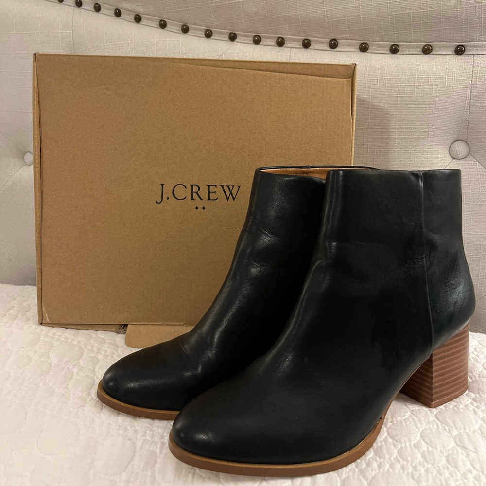 JCrew heeled ankle boots